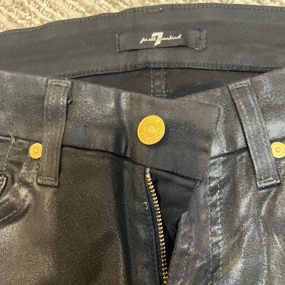 7 for all mankind leather pants (not worn) - Picture 6 of 11